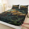 thumbnail image 3 of Feelyou Teens Rustic Leopard Twin Sheet Sets, Wildlife Cheetah Bedding, 3-Piece, 3 of 7
