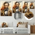 thumbnail image 4 of Designart "Presidential Portrait of Abraham Lincoln II" President/Political Metal Art Print, 4 of 5