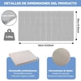 thumbnail image 2 of Tapete de baño Alfombrilla Antideslizante Alfombra de Baño de Microfibra Tapete para Piso Lavable a Máquina Ultra Absorbente de Agua y Suave (Gris Claro), 2 of 7