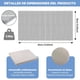 thumbnail image 2 of Tapete de baño Alfombrilla Antideslizante Alfombra de Baño de Microfibra Tapete para Piso Lavable a Máquina Ultra Absorbente de Agua y Suave (Gris Claro), 2 of 7