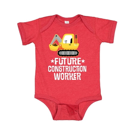 

Inktastic Future Construction Worker Shovel Truck Gift Baby Boy Bodysuit