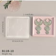 thumbnail image 1 of 1 pieza de molde de pegamento for posavasos, molde cuadrado redondo, molde de silicona, bricolaje floral, plato pequeño, molde de yeso, 1 of 2