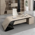 thumbnail image 4 of Corner Computer Desk Organizers Storage Reception Executive Office Table Drafting Organizer Mesa De Estudio Home Furniture My Lux Decor Round, 4 of 8