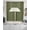 Green, variant on Japanese Swag Kitchen Curtains Sets for Windows 24 Inch Length, Beige Farmhouse Retro Floral Leaf Pattern Short Window Curtain Panels Swags Valances and Tiers 3 Piece Set for Cafe/Dining Room