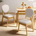 thumbnail image 5 of Ktaxon Solid Wood Dining Table Set for 6, Mid-Century Dining Room Table with 4 Padded Chairs & Bench, 47.3" Dining Room Set for 4~6 Family Use, Natural Wood, 5 of 8
