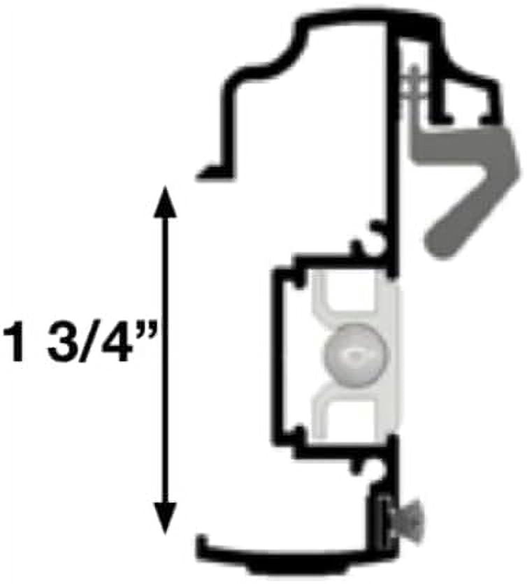 T - Astragal for Sealing Double Door (Silver , 96")