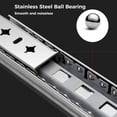 thumbnail image 3 of Drawer Slides, 2 Pack Full Extension Ball Bearing Telescoping Sliding Rails with 260 lb Load Capacity Drawer Runners for Cabinets Furniture RVs Trucks Vending Machines, 45cm/17in, 3 of 6