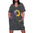 thumbnail image 1 of Vestido holgado con bolsillos para mujer, vestido de verano para mujer, vestido de verano para mujer, vestido de verano diario., 1 of 7