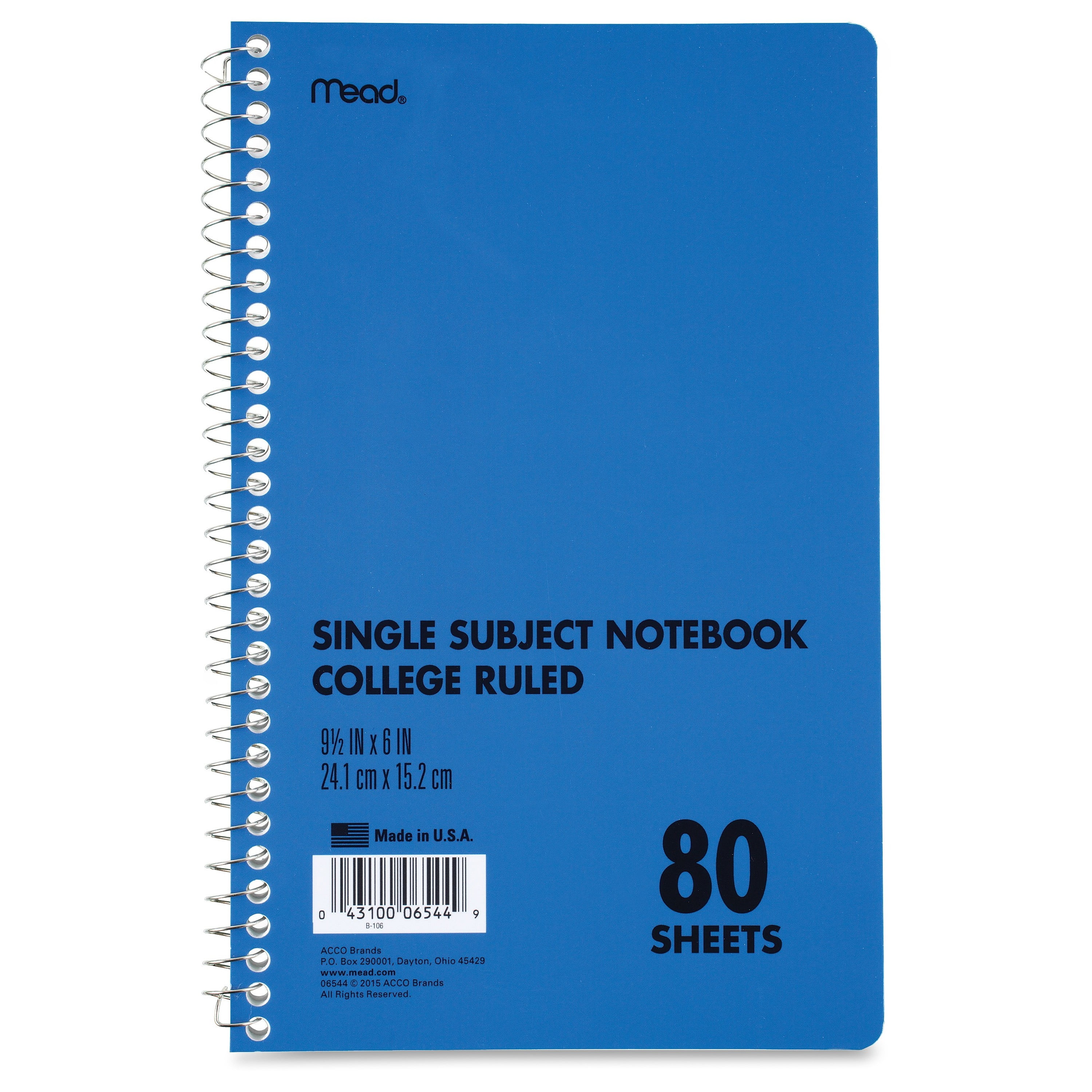 Bulk 96 PACK 1 Subject 70 Sheets Mead Spiral Notebook