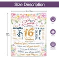 thumbnail image 3 of LHSHID Sweet 16 Gifts for Girls 16th Birthday Gifts for Girls 16 Year Old Girl Gift Ideas Best Sweet Birthday Gifts for 16 Year Old Girl Cool Sweet Sixteen Gifts Blanket for Girls 40"x50", 3 of 6