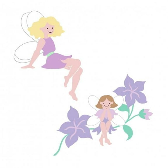 Elephants on the Wall 5-1254 Corner & Vine Fairies - Paint It Yourself