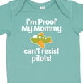 thumbnail image 4 of Inktastic Proof Mommy Cant Resist Pilots Boys Baby Bodysuit, 4 of 5