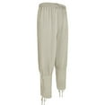 thumbnail image 6 of Womens Ankle Banded Pants Medieval Viking Pirate Cosplay Pants Holiday Party Renaissance Trousers for Adult, 6 of 6