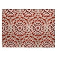 thumbnail image 2 of Addison Rugs Chantille Indoor/Outdoor Transitional Circles Red Washable Rectangle Rug, 1'8" x 2'6", 2 of 6
