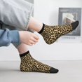 thumbnail image 2 of Fuzoiu Leopard Print Print Adult Socks, Crew Moisture-wicking Socks, Unisex Cushion Crew Socks,Casual Sports Ankle Socks, 2 of 7