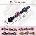 thumbnail image 3 of DAMAI 2025 New Sparkling Crystal Stone Braided Hair Clips,Short Buckbill Clips for Thick and Fine Hair,Decorative Rhinestone Hair Accessories for Women - Duckbill Hair Clips(4 Pcs), 3 of 7