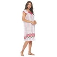 thumbnail image 2 of Casual Nights Women's Short Sleeve Floral Nightgown Nightshirt Night Dress, 2 of 4