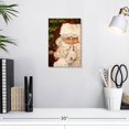 thumbnail image 3 of Elephant Stock Secret Santa Wall Art - Vertical Canvas Wall Art - Living Room Wall Decor - Holiday Canvas - Red And Beige Decor By Patricia Pinto - 8" x 12", 3 of 8