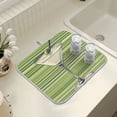 thumbnail image 4 of Yayeee Dish Drying Mat for Kitchen Counter 18" x 24" Microfiber Super Absorbent Coffee Decorative Pad, Green Martini Glass, 4 of 9