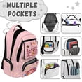 thumbnail image 6 of Jeiento Funny Axolotl Kids Backpack for Elementary Girls 17 Inch Large Capacity School Backpack Water-Resistant Polyester Multi-Pocket Bookbag for Back to School Supplies, 6 of 7