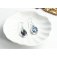 thumbnail image 6 of Elegant Teardrops of Abalone Shell Inlay Sterling Silver Dangle Earrings, 6 of 7