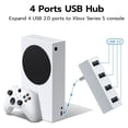 thumbnail image 4 of Aousin 4 Ports USB Hub 2.0 for Xbox Series X/S, High Speed USB Hub Splitter Expansion Adapter Compatible with Xbox Series, 4 of 6