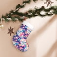 thumbnail image 7 of Naloa Skull rainbow color space Christmas Stockings Decorations, Xmas Ornaments, DIY Personalized Farmhouse Decor for Home Family Party Tree, 7 of 7