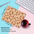 thumbnail image 4 of Square Mouse Pad Pretty Flower , Floral Personalized Premium-Textured Mousepads Design , Washable Lycra Cloth Mousepad , Non-Slip Rubber Base Computer Mouse Pads for Wireless Mouse, 4 of 5