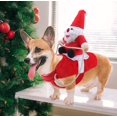 thumbnail image 3 of Disfraz de Papá Noel para perro, disfraz de Navidad, divertido disfraz de vaquero, jinete, caballo, ropa para perros y gatos, ropa de fiesta, ropa de vestir para Navidad y Halloween, 3 of 4