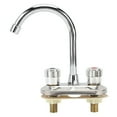 thumbnail image 2 of Grifo de lavabo con manija, grifo de baño de 2 manijas Grifo de lavabo de baño Grifo de baño con manija central Respuesta rápida, 2 of 12