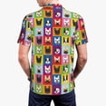 thumbnail image 4 of Daiia Colorful Bulldog Pattern Men’s Polo Shirts,Solid Deck Shirt,Classic Fit, Breathable Cotton Polo for Casual and Sport Wear-XX-Large, 4 of 9