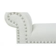 thumbnail image 2 of Banc d'Appoint pour Entrée à Accoudoirs Roulés Kathy Blanc Lumineux, 2 of 10