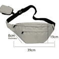 thumbnail image 2 of Bolso de pecho Apuakthei, bolso de cintura tipo canguro, bolso cruzado de tendencia para parejas, 2 of 5
