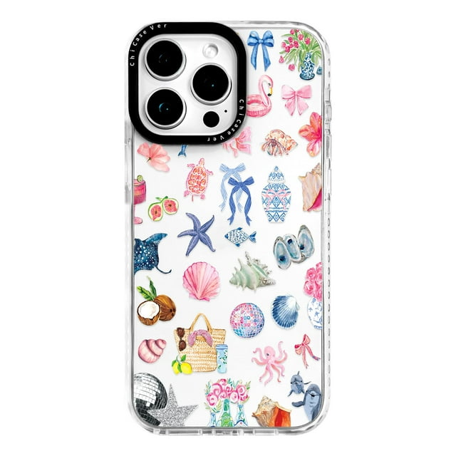 Funda ChicaSever para iPhone 13, diseño de playa tropical, grado militar