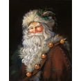 thumbnail image 2 of Comish, Susan 12x14 Black Ornate Wood Framed with Double Matting Museum Art Print Titled - Woodland Santa, 2 of 4