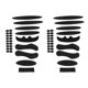 thumbnail image 1 of 2 Pack Universal Cycling Replacement Sponge Pads Set Helmet Cushions Kit for Bike Cycling Motorcycle Helmet, 1 of 5
