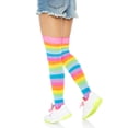 thumbnail image 2 of Leg Avenue Acrylic Neon Rainbow Thigh Highs 6600, 2 of 5