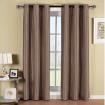 Sheetsnthings Blackout Curtain 42 x 84 Inch, Mocha Single Panel/Thermal Insulated Room Darkening Bedroom Curtain