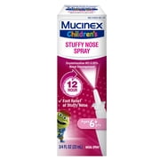 Mucinex Children's Stuffy Nose Nasal Relief Spray, 0.75oz., for nasal congestion, sinus pressure, and sinus congestion
