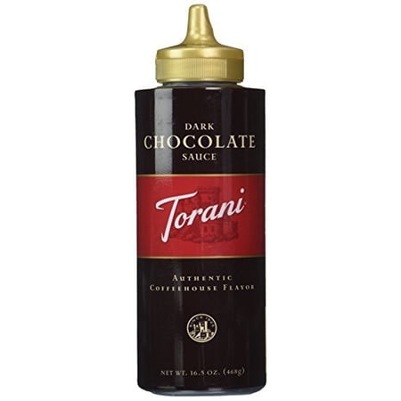 TORANI SAUCE Squeeze Dark Chocolate 16.5oz  2-pack