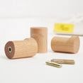 thumbnail image 2 of Natural Wood Wall Hooks - Rustic Coat Rack Hat Hooks (2 Pack), 2 of 5