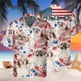 thumbnail image 3 of Camisas hawaianas con estampado 3D de animales y perros para hombres, camisas de playa de manga corta para hombres y mujeres, camisetas de talla grande, camisas, 3 of 5
