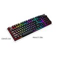 thumbnail image 3 of 1 Ensemble Clavier Rétroéclairé Combo Clavier Souris Accessoire Informatique Ergonomique Souris pour Bureau Bar, 3 of 6