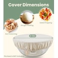 thumbnail image 5 of XL Bakers Couche 39x25" Linen & Cotton French Baguette Bread Proofing Cloth and 10in Reusable Bowl Cover Set$$Home Decor, Kitchen, & Other, 5 of 8