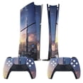 thumbnail image 2 of Skin Sticker for PS5 Slim Standard PS5 Pro Disc Digital Edition Console and Controllers Decals for Playstation 5 (Dubai ,PS5 Pro Standard), 2 of 5