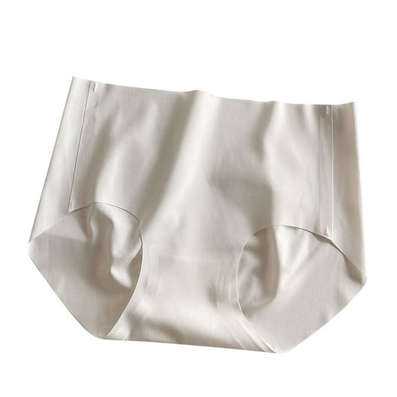 Bigersell Seamless Underwear for Women Clearance No Show Underwear Bikini Panty Style P-187 Spandex Thong Panties Lace Thongs Ladies Briefs High Waist Women's Bikini Panties Beige L