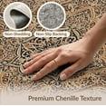 thumbnail image 6 of ODIKA 4'x6' Navy Beige Faded Featuring Interlocking Motifs Decorative Orange Washable Area Rug None Pet Friendly, Non-Shedding for Bedroom, Reading Nook, 6 of 7