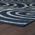 thumbnail image 5 of 3x8 Water Resistant, Indoor Outdoor Runner Rugs for Patios, Hallway, Entryway, Deck, Porch, Balcony or Kitchen | Outside Area Rug for Patio | Navy, Geometric | Size: 2'3'' x 7'3'', 5 of 8