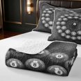 thumbnail image 4 of Erosebridal 8 Ball Twin Quilt Set Circle Twin Coverlet Set, Gray Circle 2 Pieces 1 Bedspread and 1 Pillowcase, 4 of 7