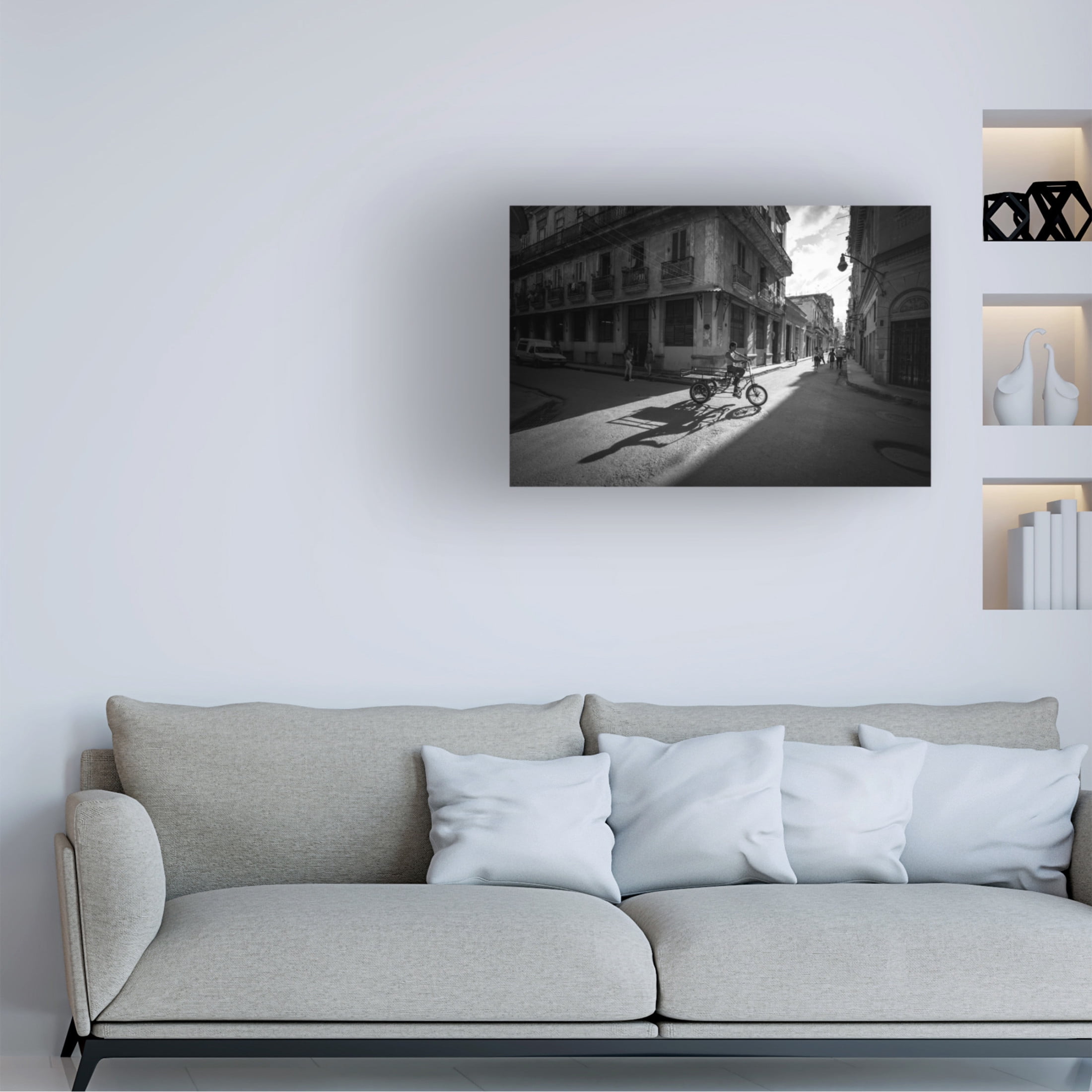 Trademark Fine Art Allan Li wp A piece of life in Cuba Canvas Wall Art